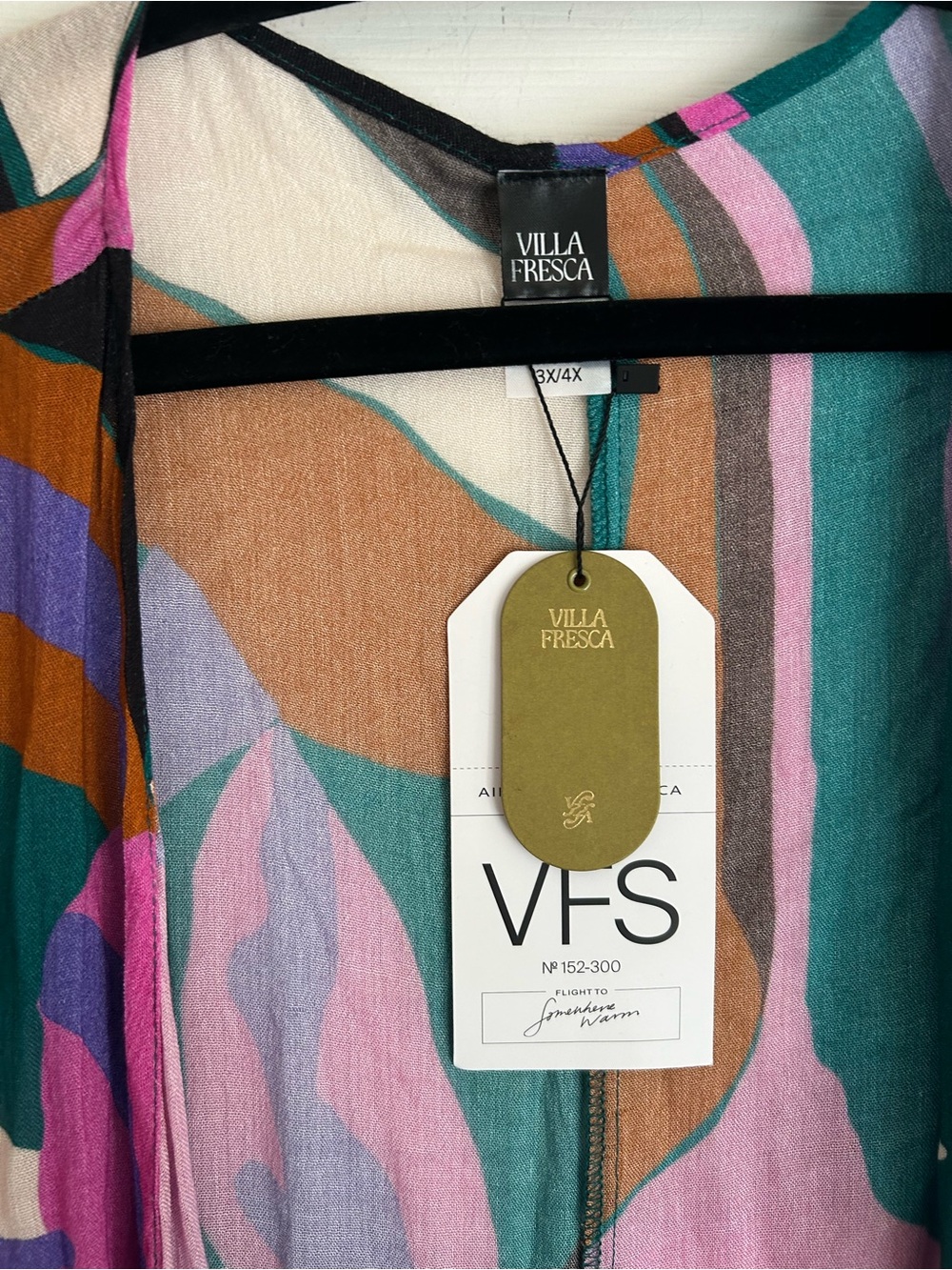 Villa Fresca duster cover up size 3x/4x nwt - Picture 2 of 5
